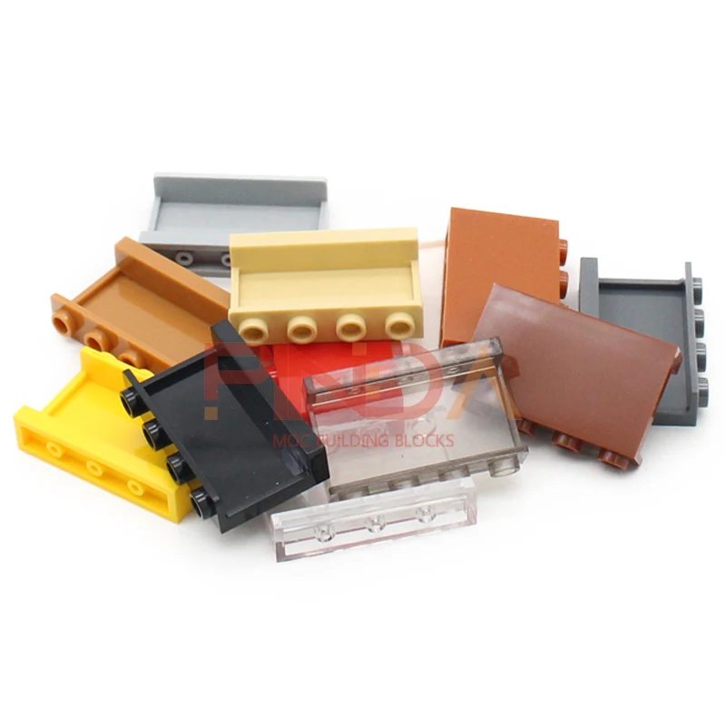 

MOC, 20 шт., частица головоломки, 14718, панель 1x4x2, комплект строительных блоков с боковой поддержкой, кирпичи, игрушки, детские рождественские подарки