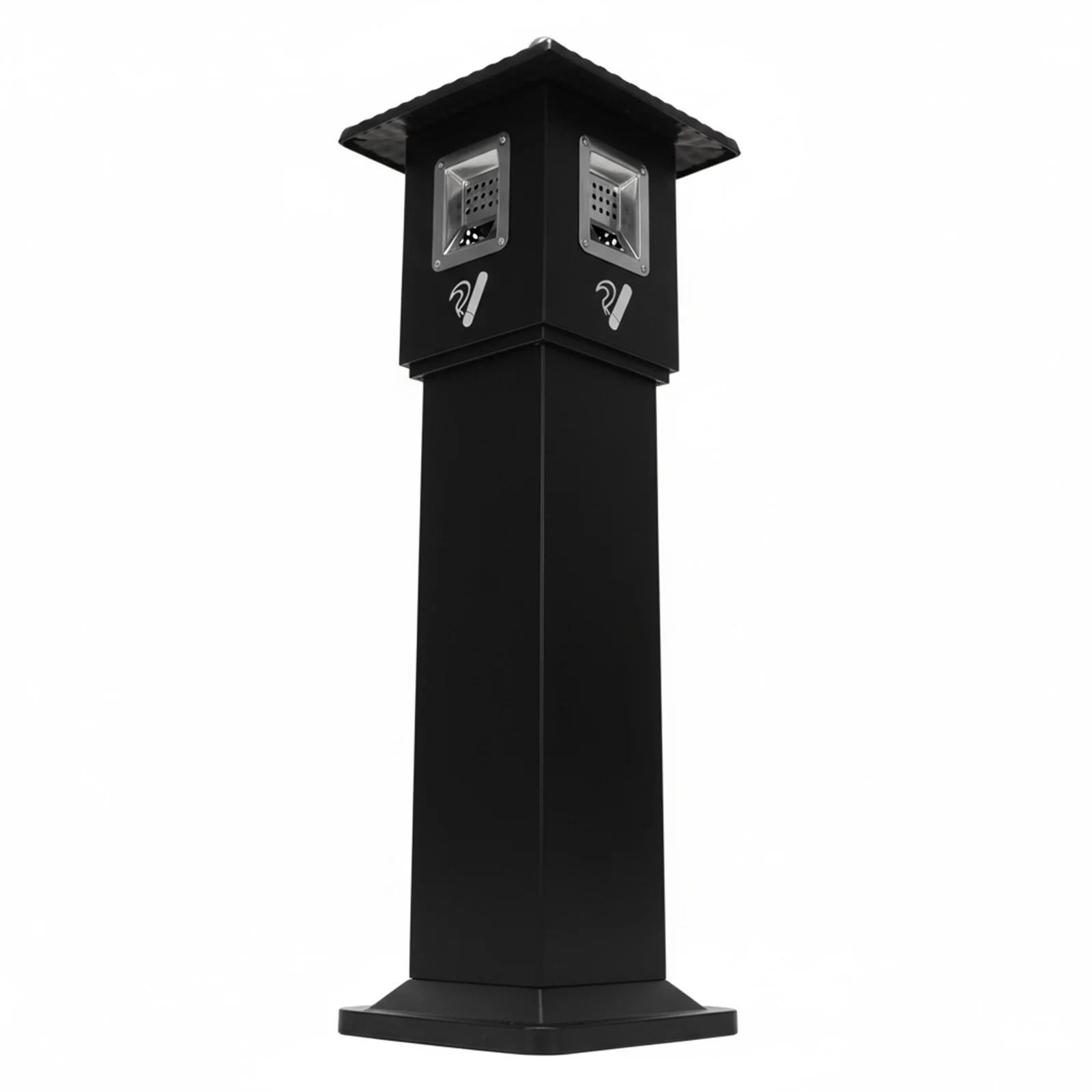 

Напольный контейнер для окурков с замком и внутренним ведром для патио, торговых центров, офисов и отелей