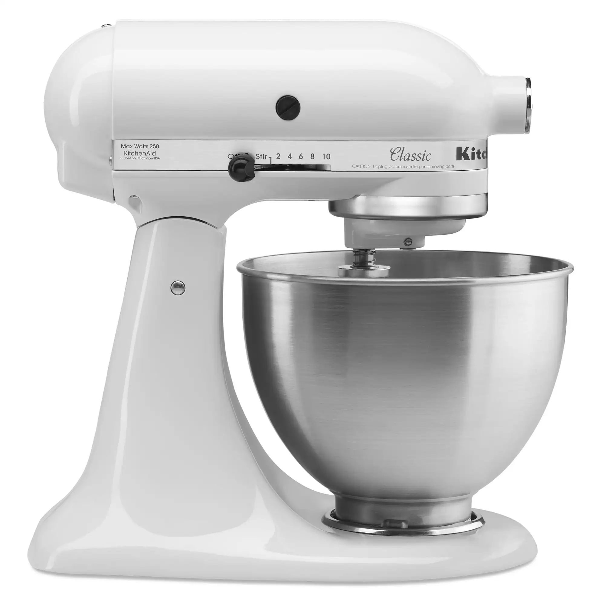 

Classic Series 4.5-Quart Tilt-Head Stand Mixer, White, K45SSWH