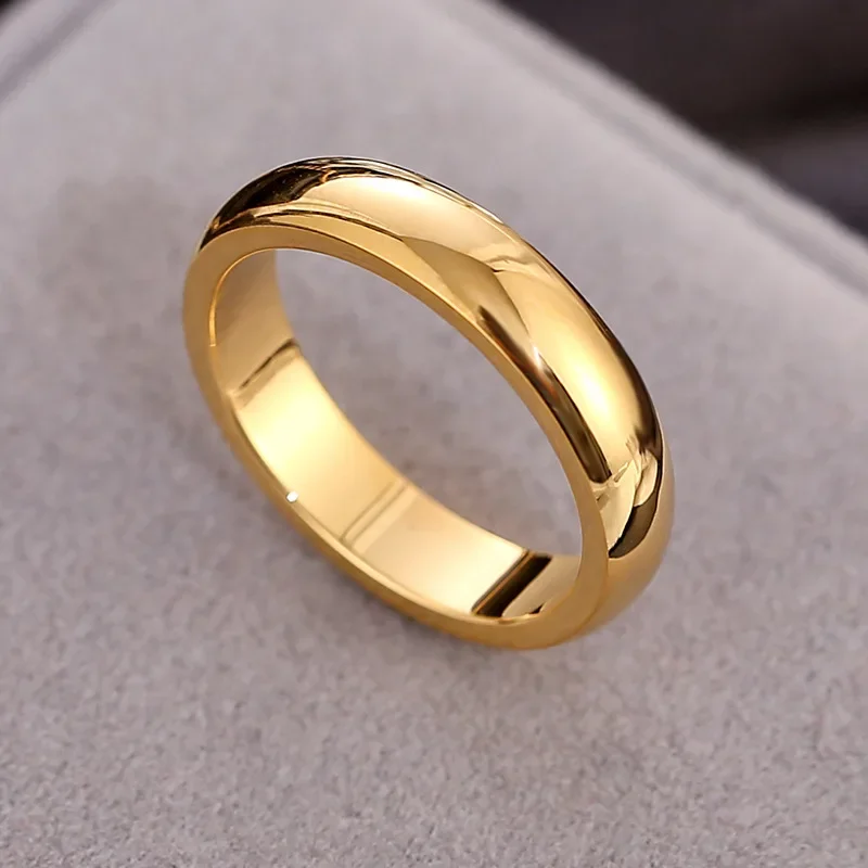 Fashion New Minimalist Gold Color Hoop Ring For Women Jewelry 2023 Custom Jewelry