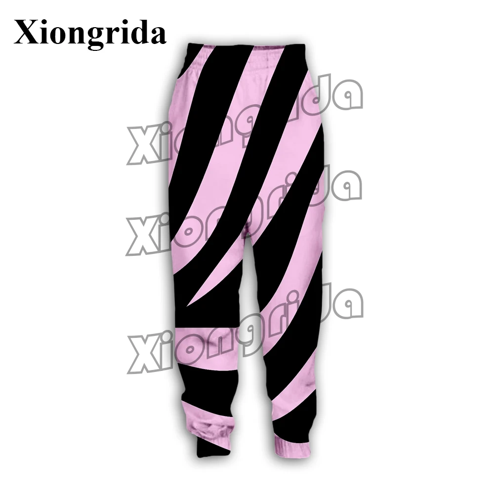 

Zebra Striped Print Sweatpants Men Casual Zebra 3D Print Pants Harajuku Hip Hop Colorful Stripe Print Trousers Sports Pants