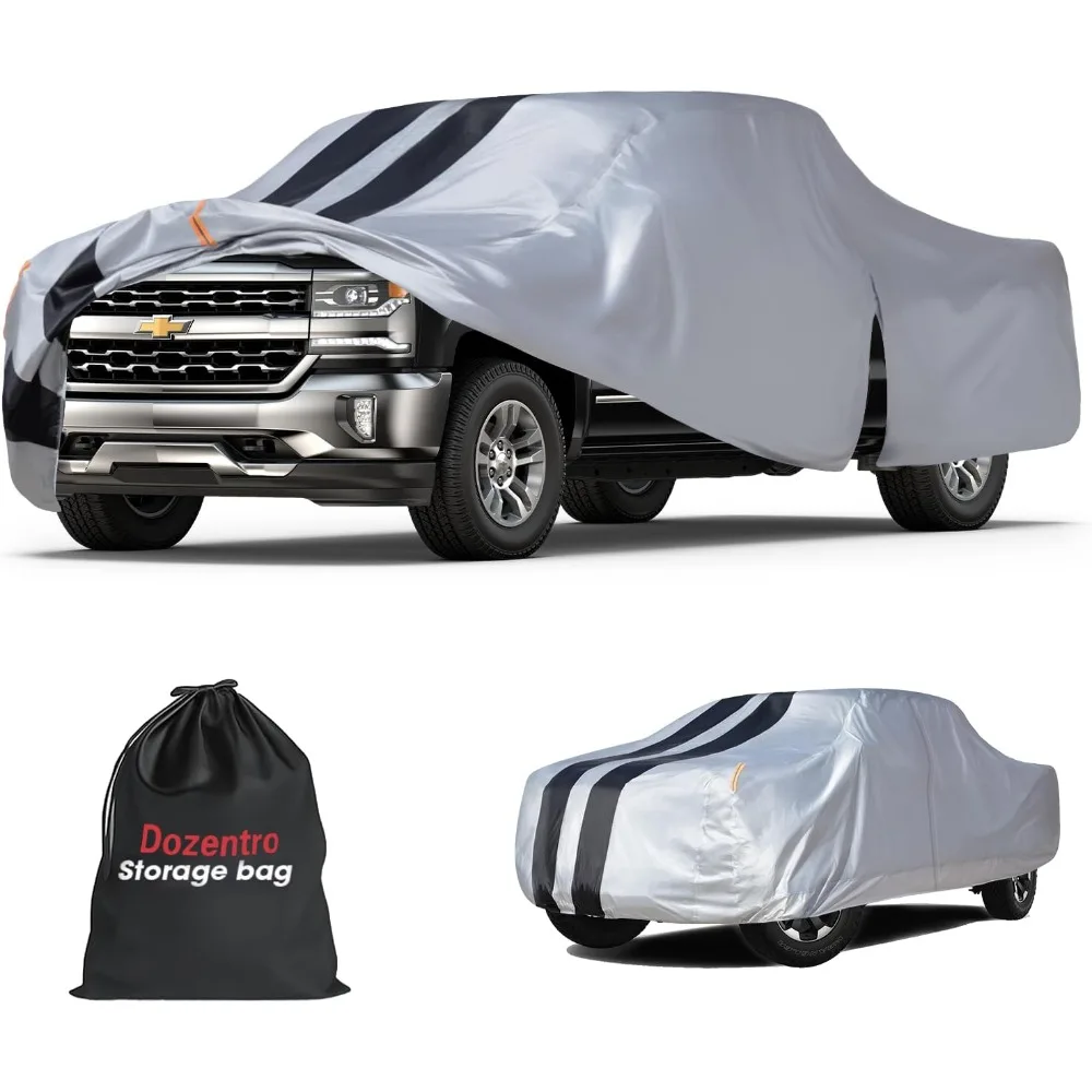 

Изготовленный на заказ чехол для грузовиков на модели Crew Cab Short Bed 1998-2026 гг. (5,7–5,8 футов) с дверной молнией, 10-слойная защита