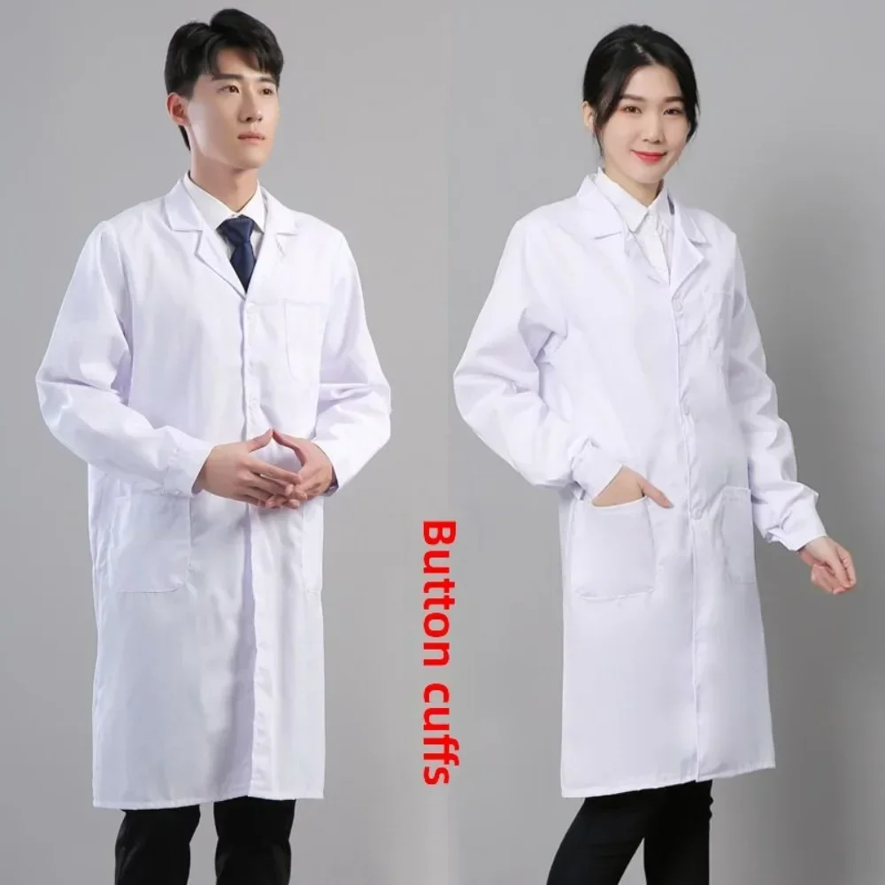 

Unisex White Lab Coat,Chemical Protection Workwear for Lab, Medical, Food Factory, Student Laboratory Use