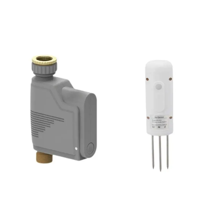 

Zigbee Wireless Soil Moisture Meter Temperature Humidity Detector With Integrated Watering Controller Smart Sensor Tester-Y41A