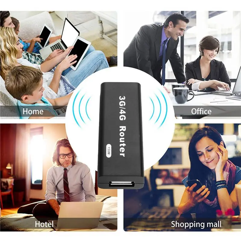 

Классический мини-роутер Classic-2X 3G/4G Wi-Fi с портами RJ45 и USB, портативный беспроводной маршрутизатор 2412-2483 МГц, внешний интерфейс с USB-кабелем