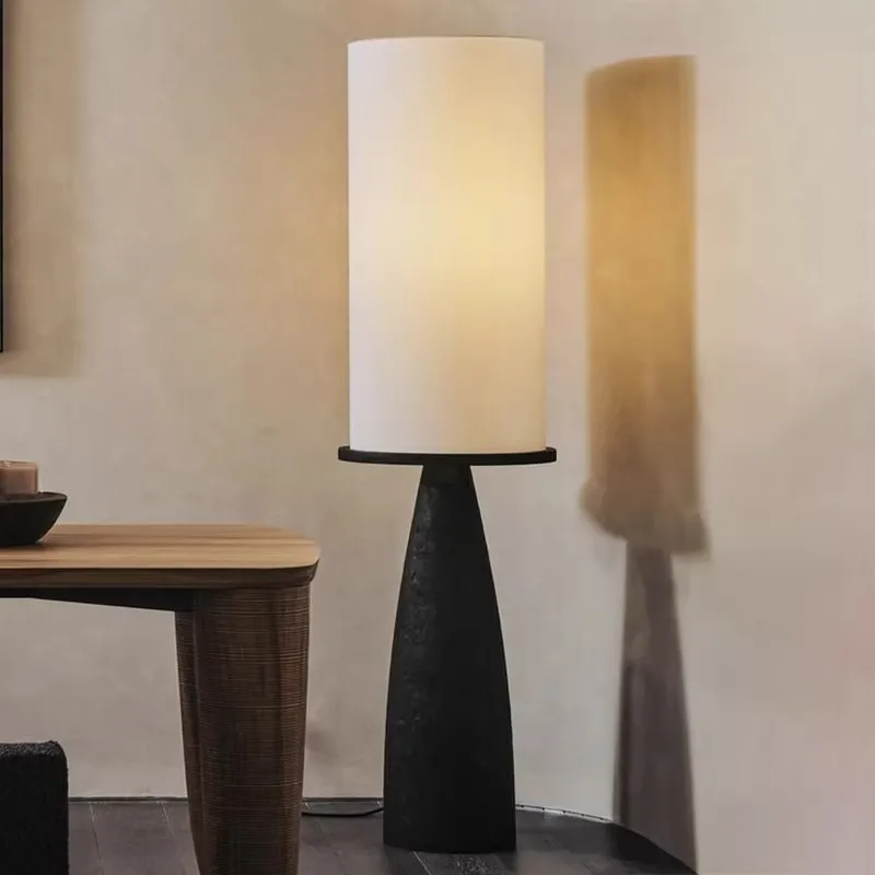 Wooden Large Floor Lamp Medieval Tricolor Floor Lamps Flicker Free Eye Protection Lighting Light High Color Rendering Lights