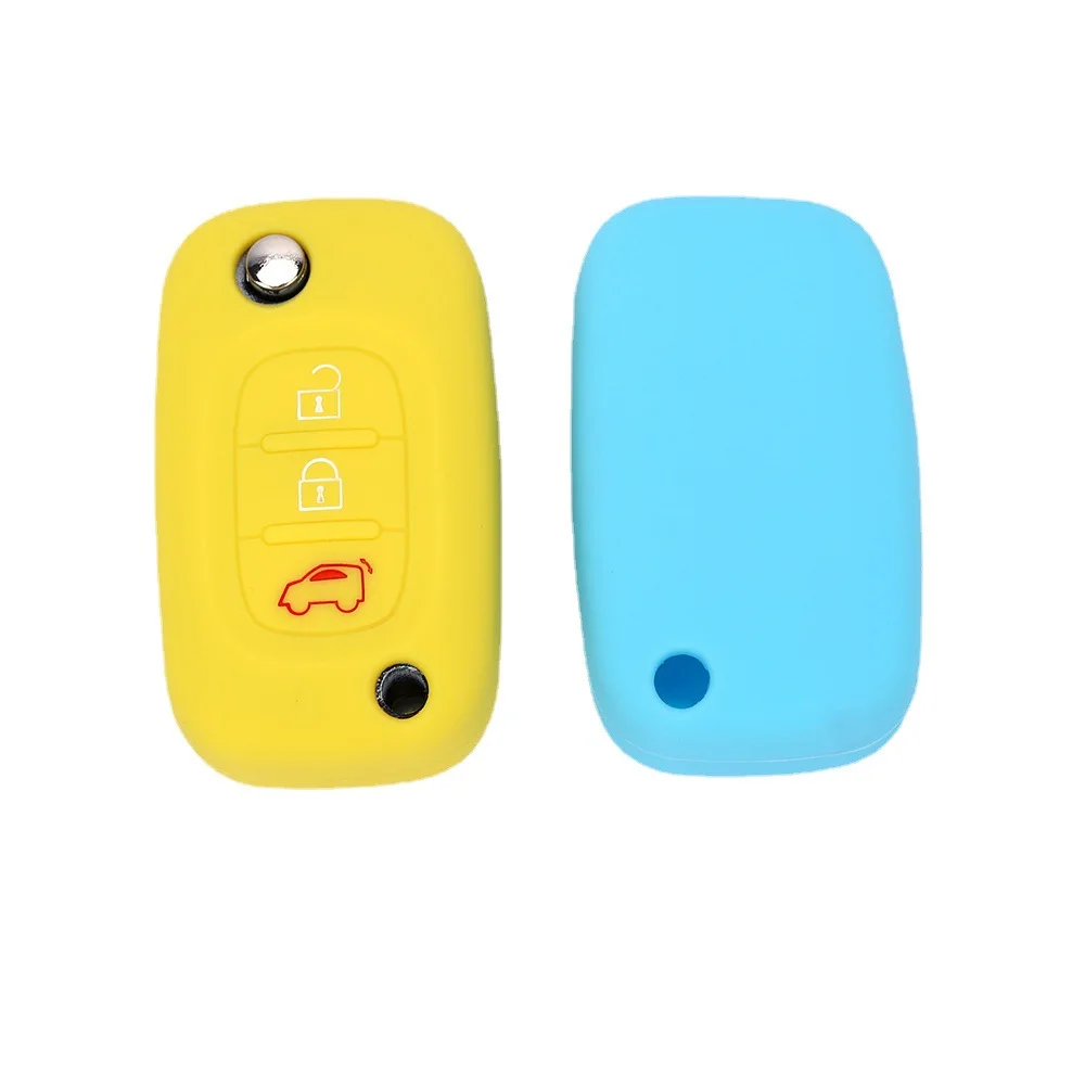 

Suitable for Smart Fortwo Smart 3-button Silicone Key Bag Key Cover Foufour Remote Control Protective Cover