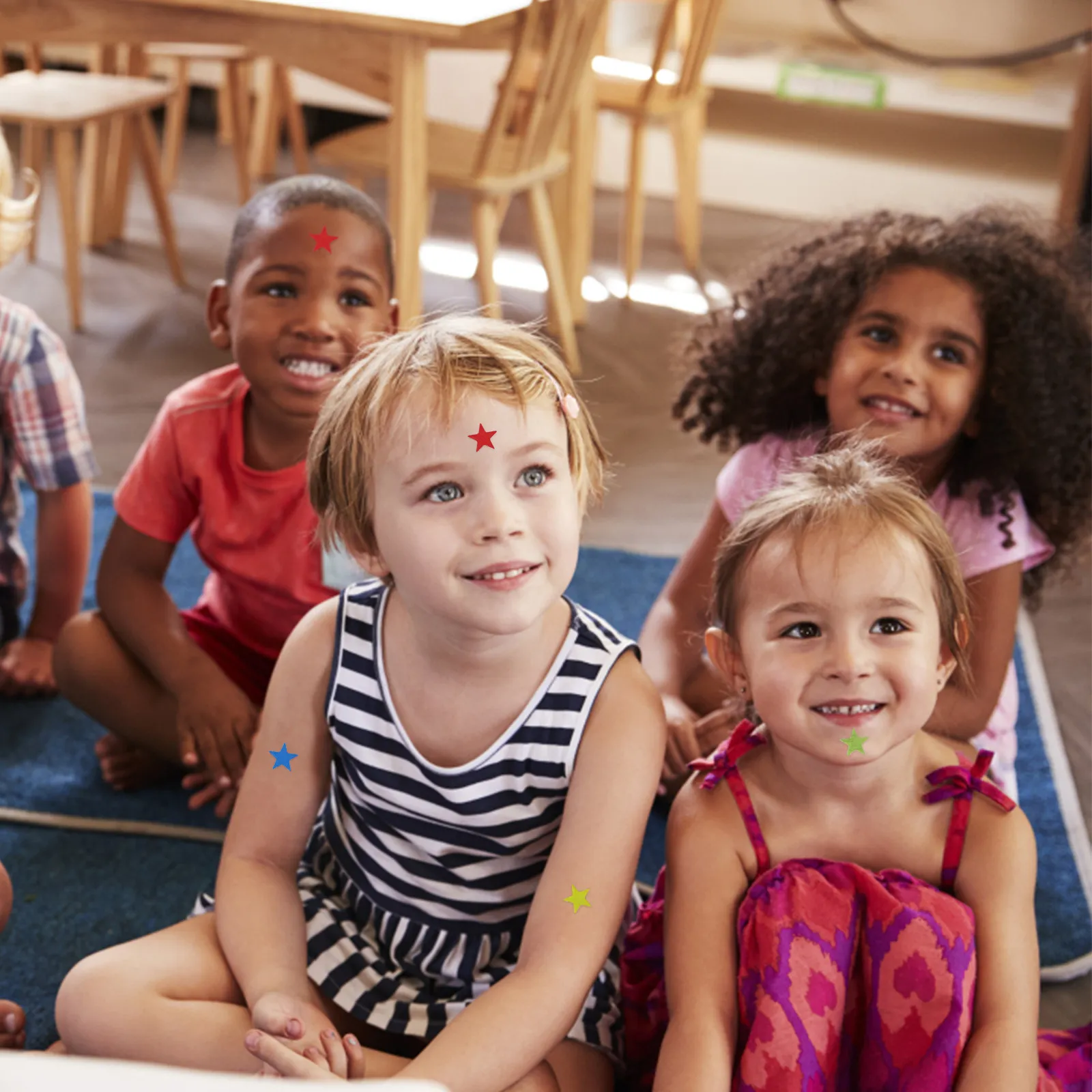 

Reward Star Shaped Kids Decorative Stickers For Classroom Home School Use Small Colorful Teacher Accessories Kindergarten