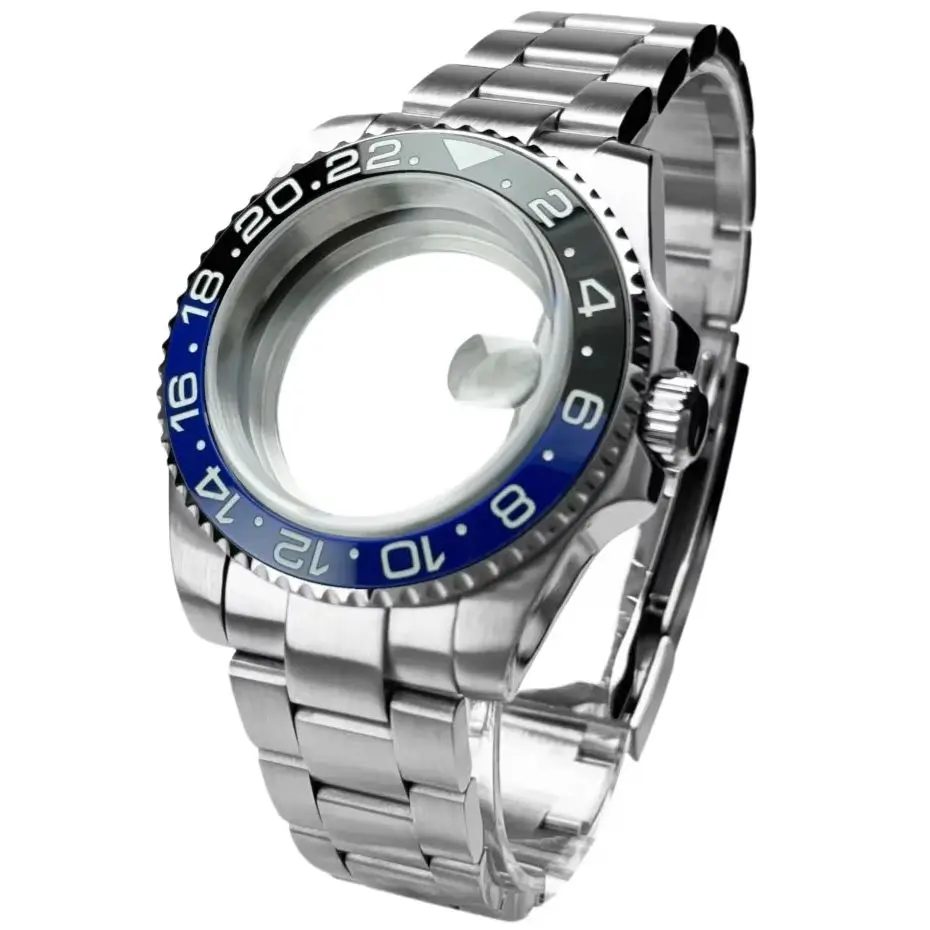 40mm-200m-impermeabile-nh34-nh35-nh36-cassa-dell'orologio-accessori-per-oyster-band-sub-watch-maker-120-clic-bgw9-blu-lume-lunetta