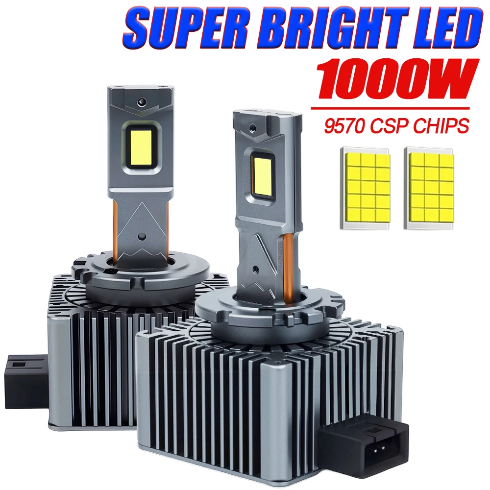

D1S D3S D2S D4S LED CANBUS No Error Headlight Bulbs Xenon D1R D3R D2R D4R D8S UPGRADE CSP Chip Automobile Lamp HID 6000K White