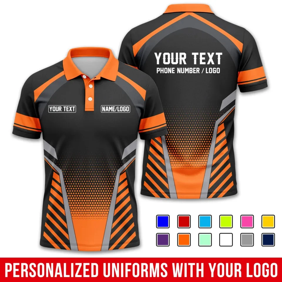 Fashion Men Women Stripe Graphic Polo Shirt For Men Custom Name Logo Text 3D Printed Polo Shirts Trend Button Up Sports Tops Tee