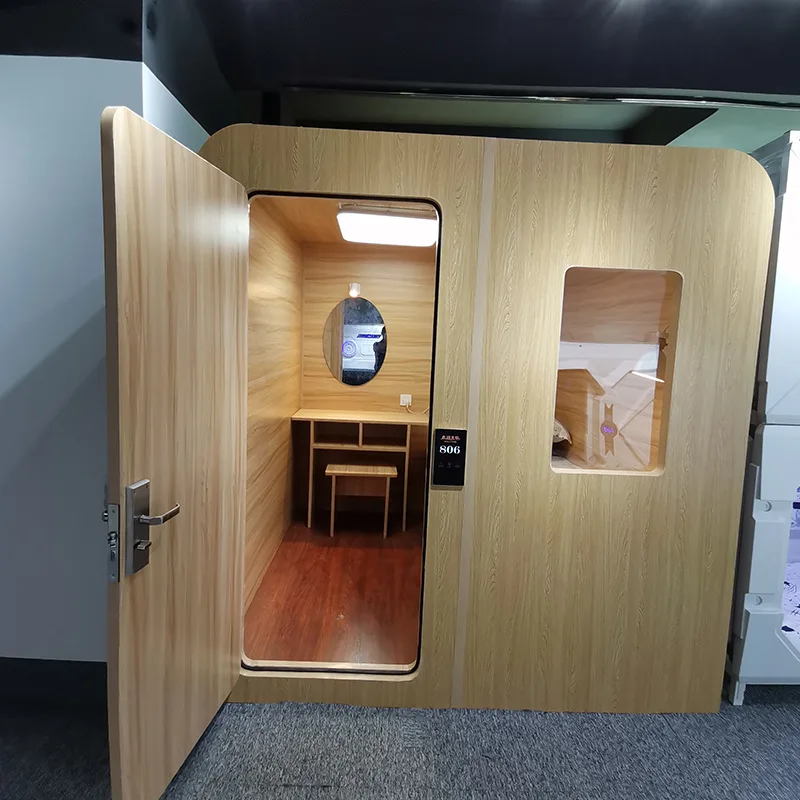 Wooden Space Capsule Capsule Bed Hotel Equipment Sleeping Sheet Human Vertical Cabin Smart Vertical Cabin