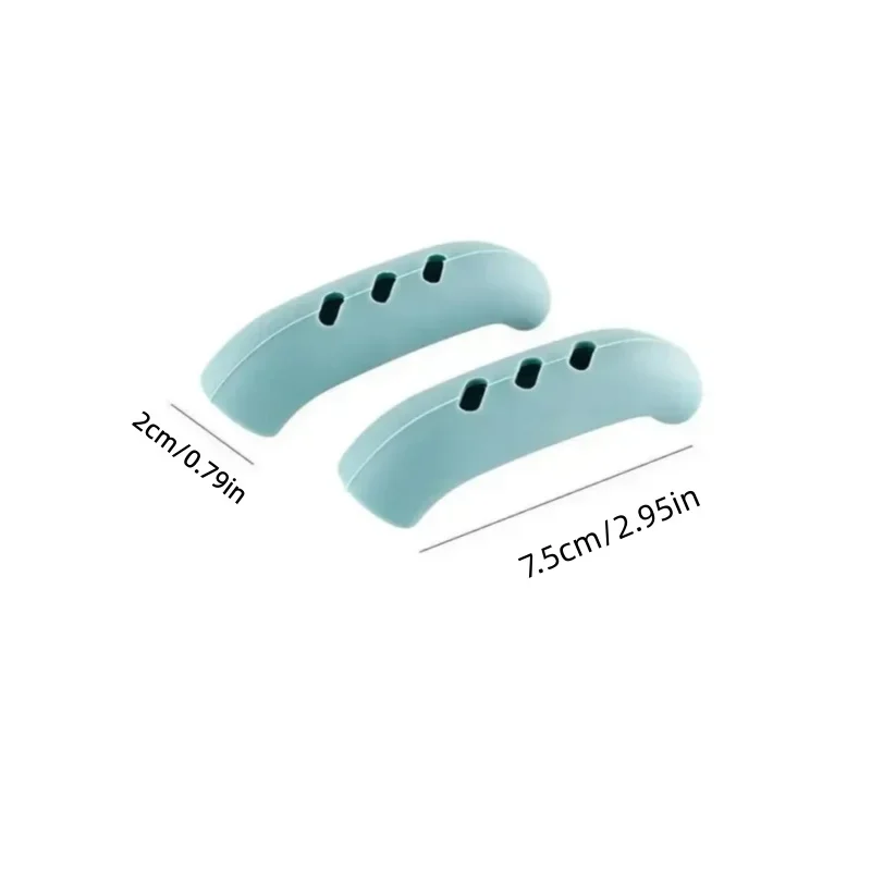 2/8Pcs Heat Insulated Silicone Pan Handle&Pot Ear Covers Non-Slip Grips for Steamer Casserole Fry Pan Kitchen Cooking Daily Use view 3