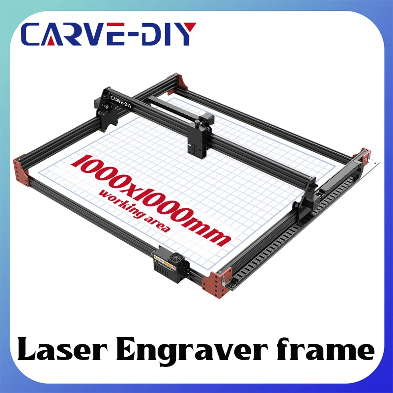 

CARVE-DIY Large CNC Laser Engraver Frame 1000*1000Cm Grbl Control Board Laser Engraving And Cutting Machine Frame Kit