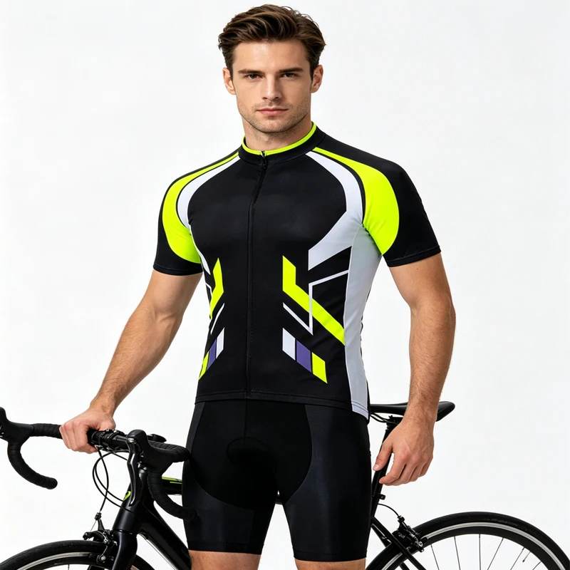 

2026 Bicycles Cycling Jersey Set MTB Mens Cycling Summer Cycle T-Shirt Bib Shorts Suit Triathlon Mountain Bike Clothes