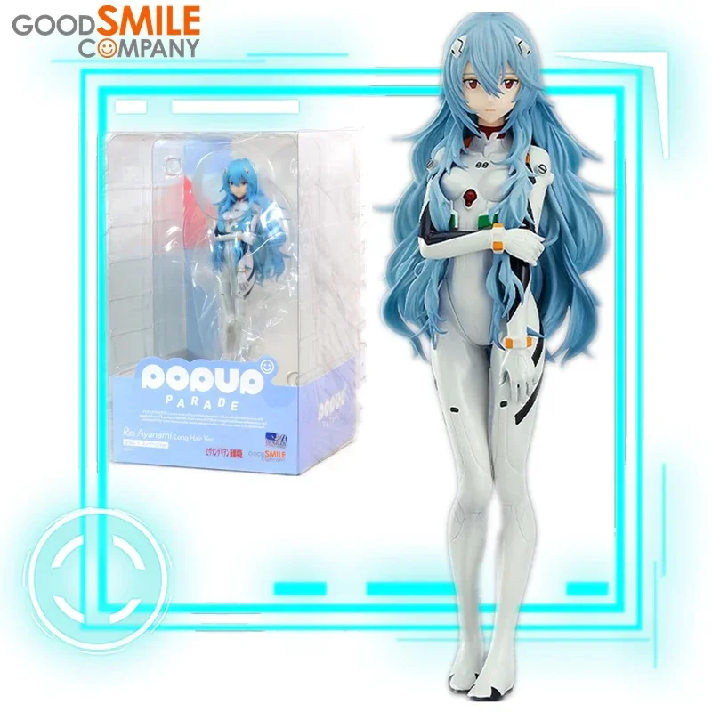 

IN Stock Original genuine Kawaii Good Smile Pop Up Parade Eva Ayanami Rei Neon Evangelion GSC Action Figure Model Toys xmas gift