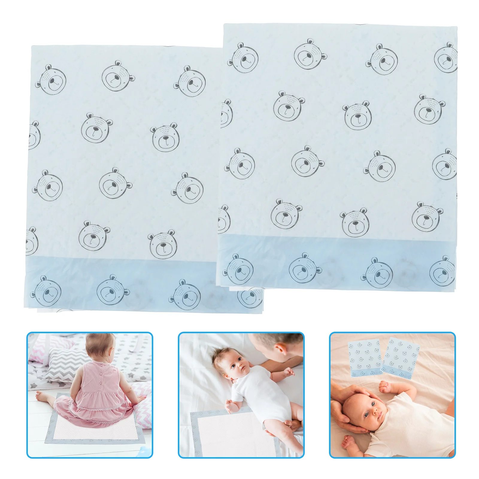 

20 Pcs Urine Pad Pee Pads for Babies Portable Changing Baby Diaper Mat Waterproof Non-woven Fabric