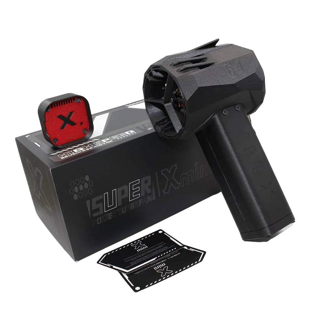 

Mini X64 PRO Violent Blower Handheld Turbo Jet Fan Brushless Motor High Power Duct Fan Turbo Fan Thrust 1500G Wind Speed 350km/h