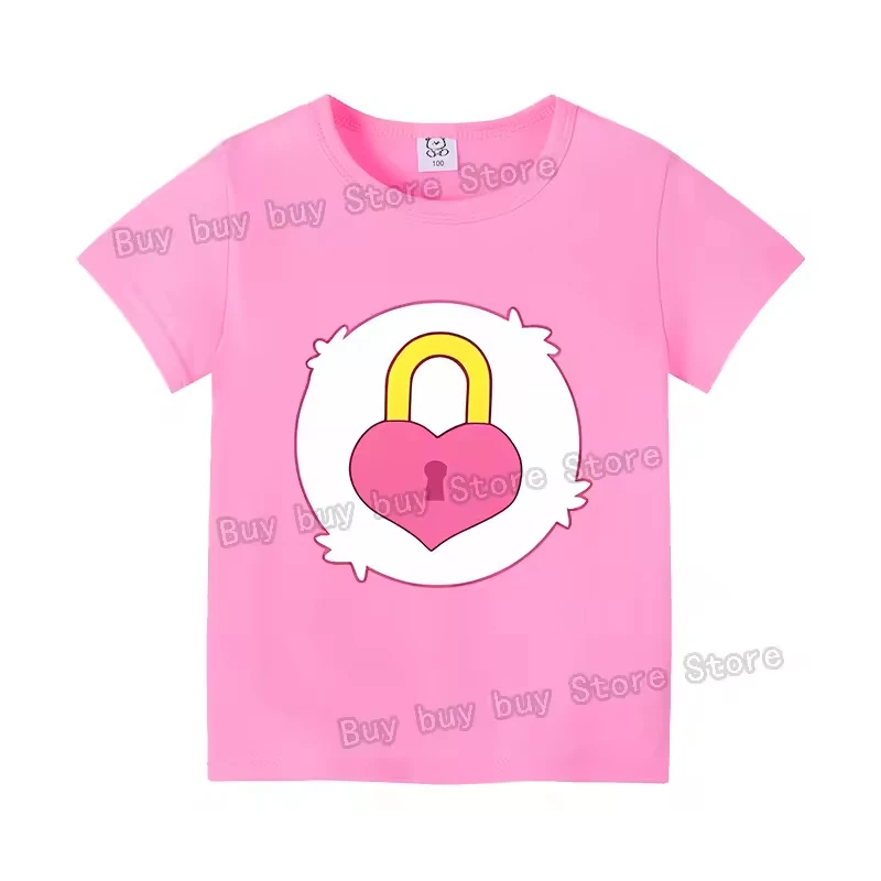Caring Bears Short Sleeve 3D T-shirt Cartoon Figure Printed Tshirt Kids Summer Cosplay Tee Children Clothing Cute T-shirts