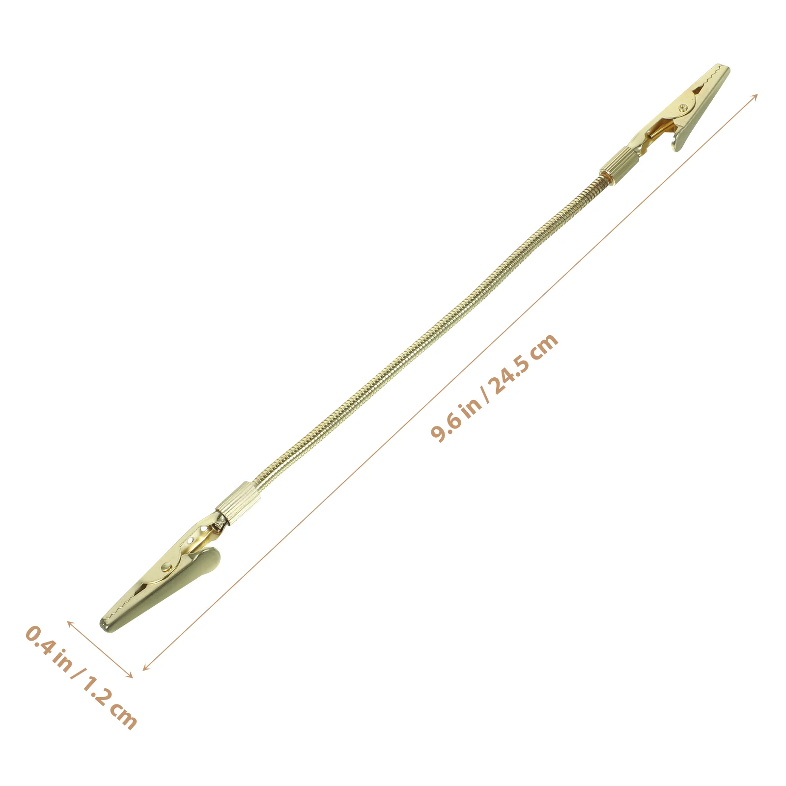 2 قطعة أصحاب الأسلاك للحبال لحام التمساح المشابك مذكرة صورة DIY مقاطع الصورة الذهبية الفردية