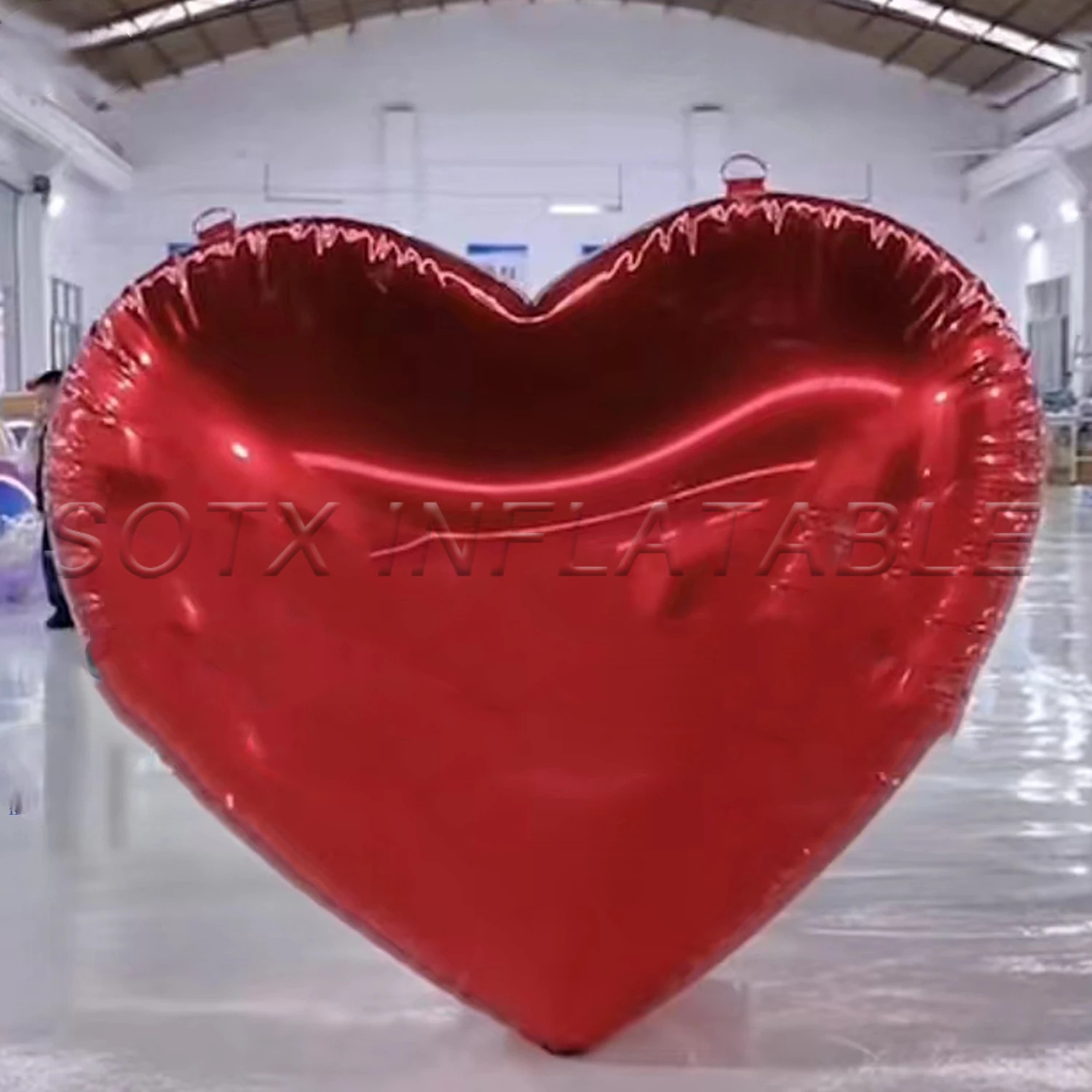 For Party Nightclub Wedding Events Hot Sale Valentine's Day Decoration Inflatable Heart Mirror Reflective Large Heart Balloon