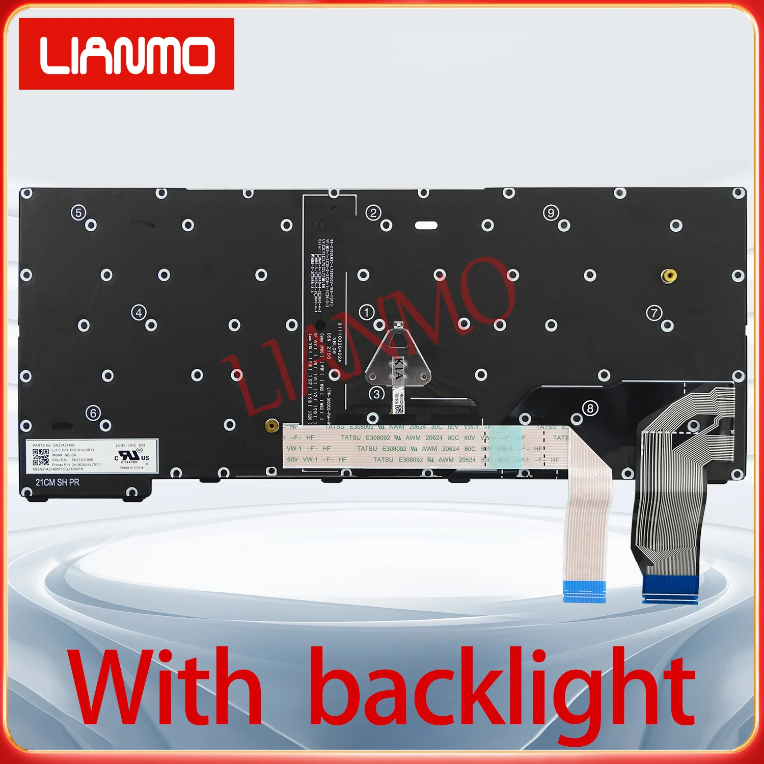 UK/Ukrainian/US/Hungarian/Latin Spanish for Lenovo ThinkPad X13 Gen2 X13 Gen3 Laptop Keyboard