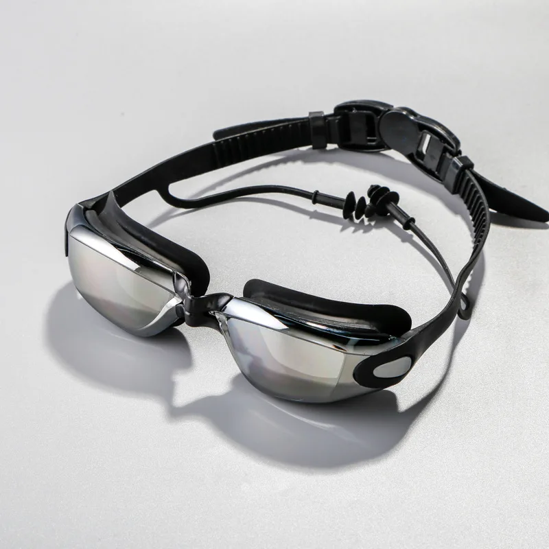 

High-definition Anti-fog Myopia Swimming Goggles Small Frame Silver-plated Lenses Waterproof Swimming Goggles Myopia Goggles