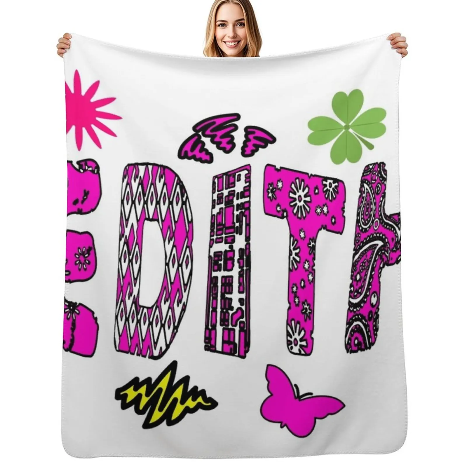 

EDITH COLLECTION Throw Blanket Multi-Purpose heavy to sleep Thermal Shaggy Blankets