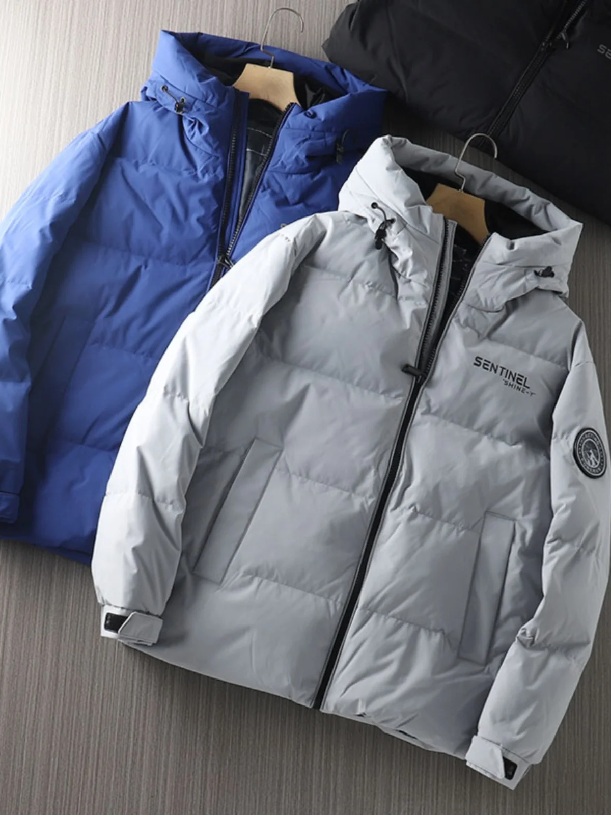 

Men's down Jaet 2023 Autumn Winter New Sle ort Loose Faion Casual White Du down Bread Coat Youth Outerwear