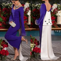 Jiayigong Sparkle Jiayigong   Prom Jersey Pearl Clubbing Sheath V-neck Bespoke Occasion Gown Midi Es Saudi Arabia