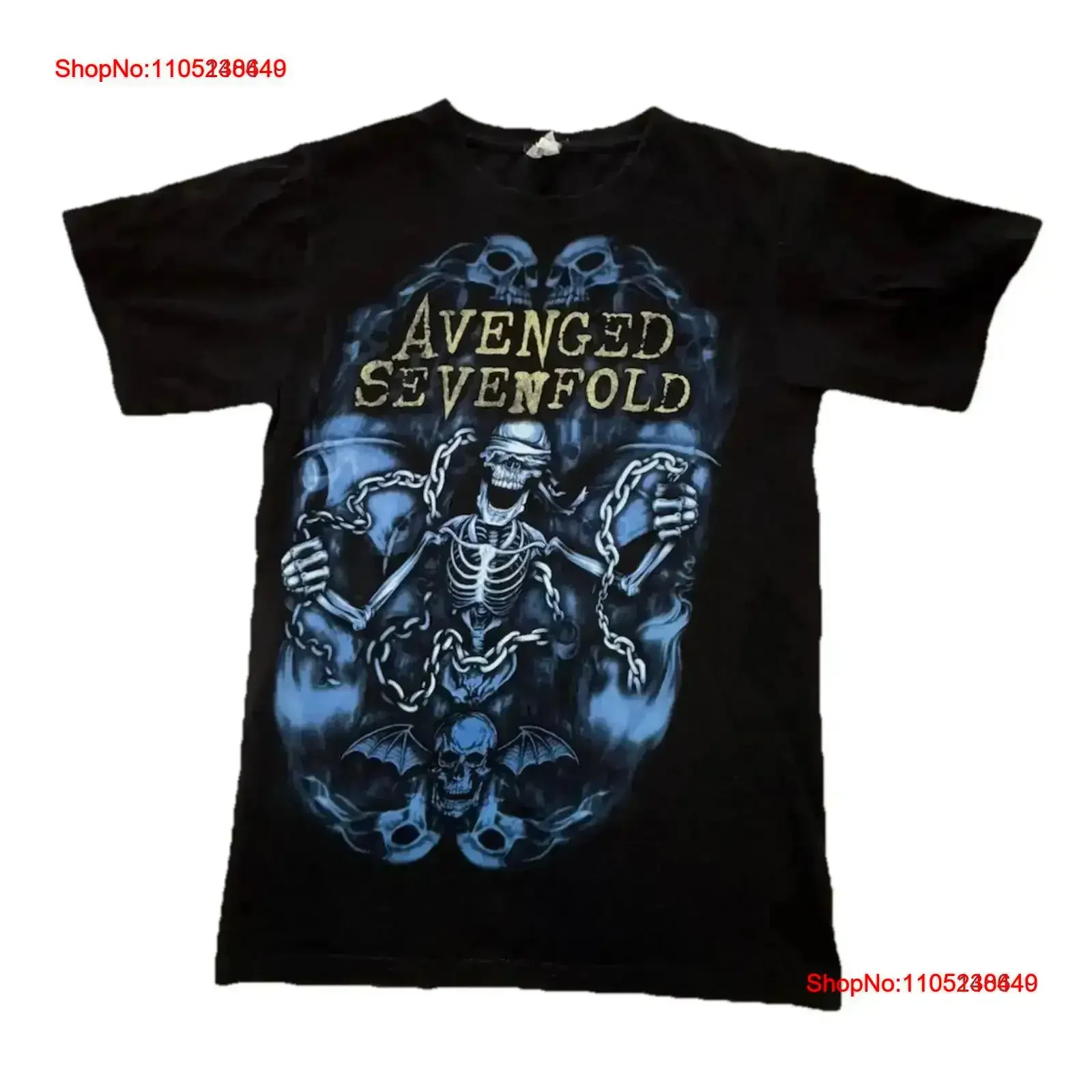 Vintage Avenged Sevenfold Welcome To The Family Tour 2011 Concert T Shirt Small Washed Stretched Stylish graphic vintage