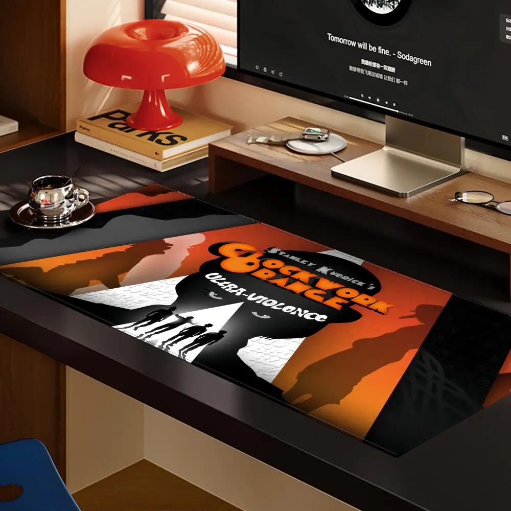 A C-Clockwork Orange Mouse Pad XXL Computer Accessories Large Keyboard Laptop Table Pad The New Product Gamer Gaming