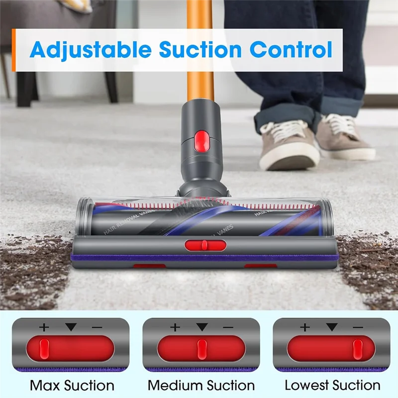 رأس منظف مضاد للتشابك لـ Dyson V7 V8 V10 V11 V15 قطع غيار المكنسة الكهربائية ملحقات التنظيف المنزلية الفعالة-A73Z #3