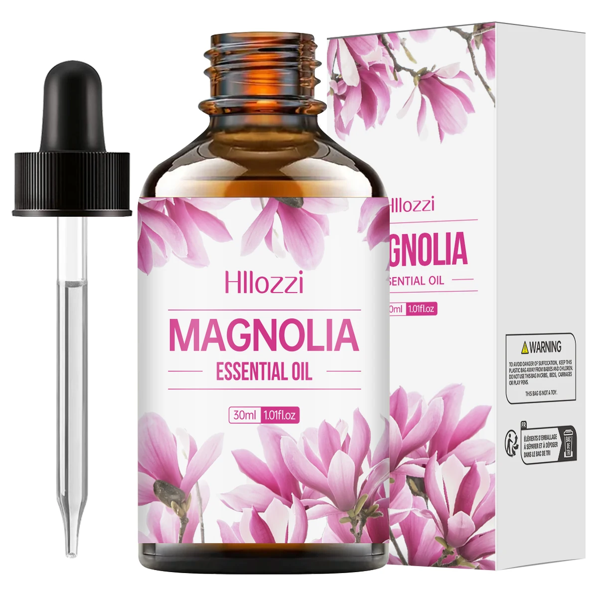 

Magnolia Essential Oil for Aromatherapy Diffusers, Burners and Air Fresheners - Long lasting pleasant scent