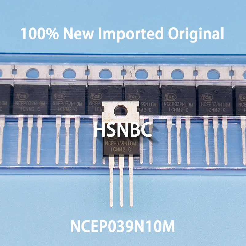 10Pcs/Lot NCEP039N10M NCEP039N10 39N10M TO-220 135A 100V MOSFET N-Channel Field-effect Transistor 100% New Original