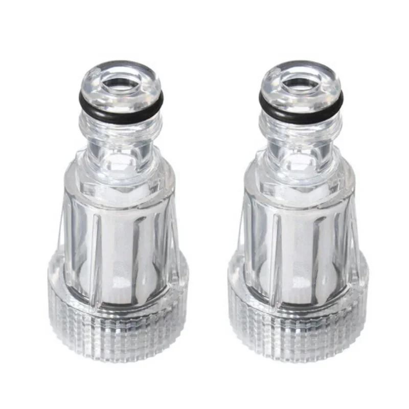 2*Car Clean Machine Water Filter High Pressure Washer Connection For Karcher K2-K7 Series Garden Pipe Hose Adapter