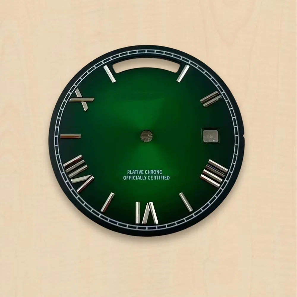 Day And Date Roman numerals Dial 31mm S Dial Fit 8285 Movement Sunray Dial 31MM 8285 Watch Modification Accessories image 5