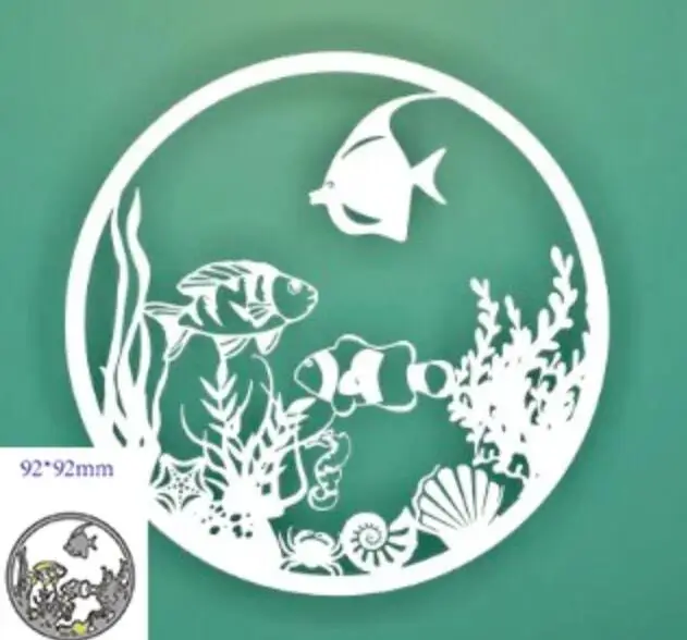 

small fish metal cutting dies mold Scrapbooking decoration paper craft knife mould blade punch template Embossing stencils 1pcs