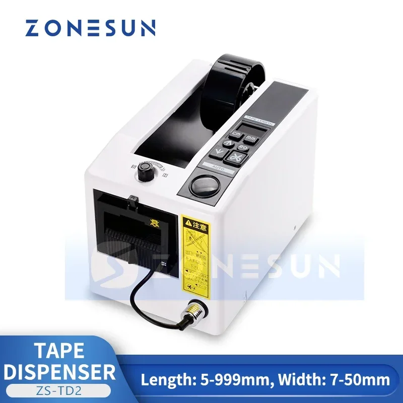 

ZONESUN Automatic Packging Tape Dispenser Transparent Fiber Double Sided Sellotape Cutting Machine Portable Desk Tape ZS-TD2