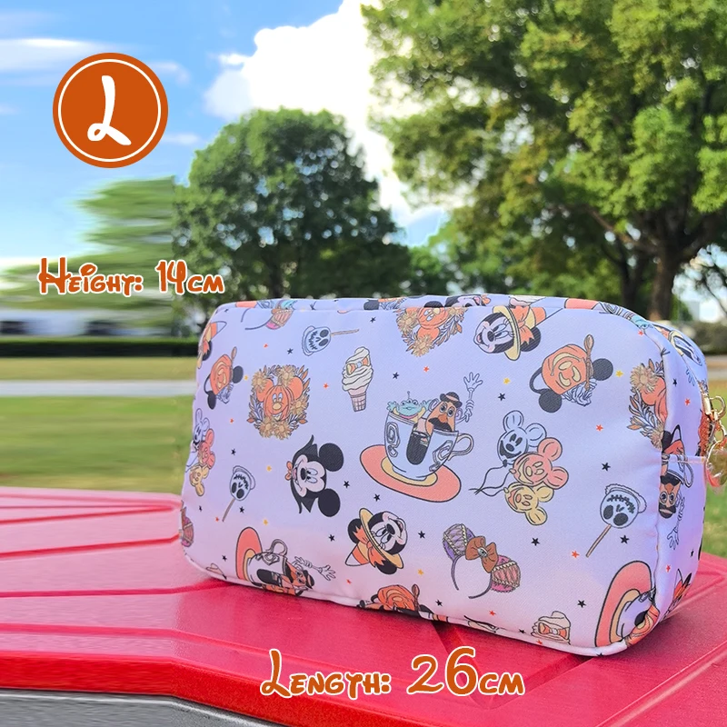 Disney Halloween Chest Pack Fanny bag Mickey Travel Cosmetic Storage Bag  Cartoon Pumpkin Toiletry Pouch Party Team Gift