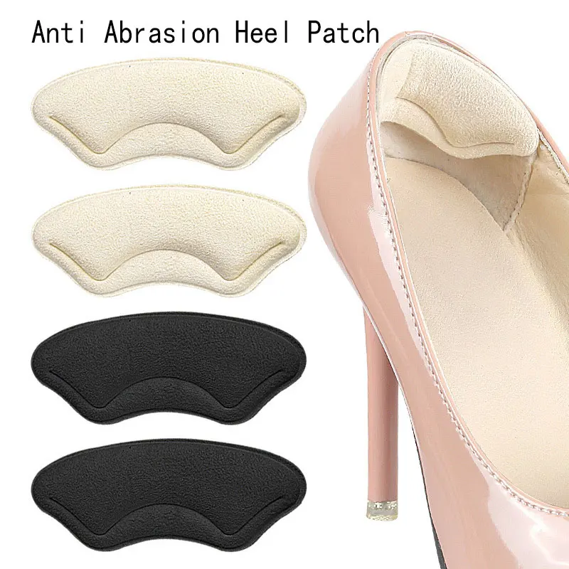 1 Pair Solid Color Heel Sticking Pad Foot Skin Protector Anti Abrasion Blister