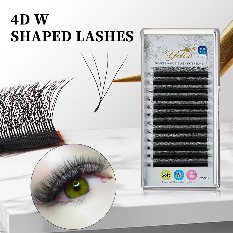 

Yelix 4D YY Форма ресниц Ручная волна Готовые вееры Наращивание ресниц Полные ресницы Натуральные мягкие отдельные ресницы