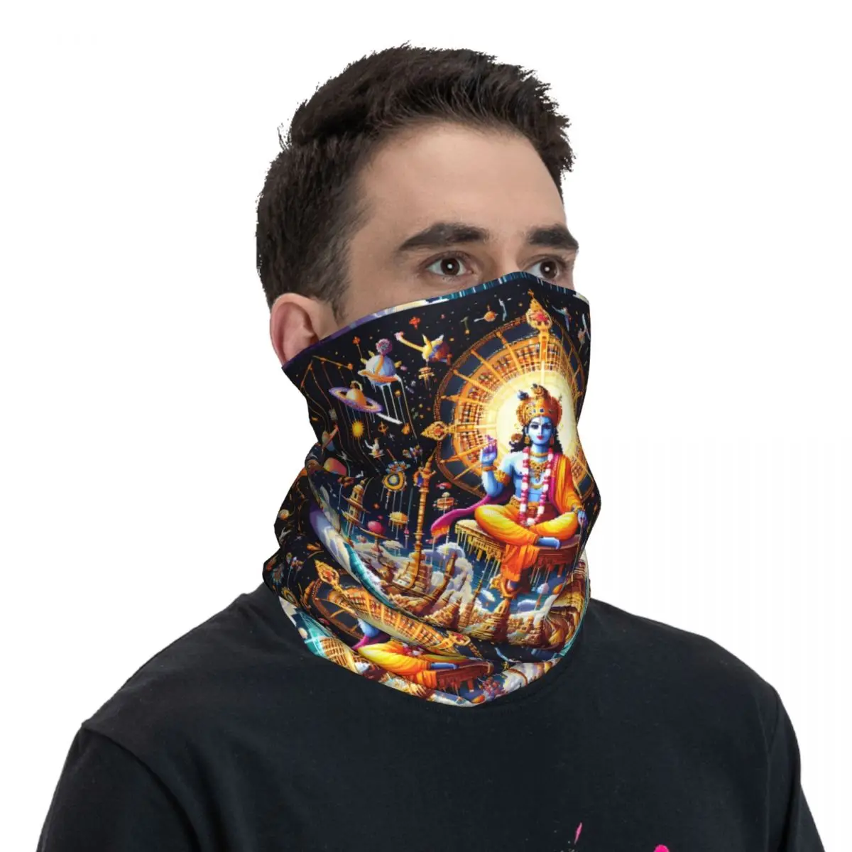 Beautiful Dance Scarf Neckerchief Neck Face Mask Polyester