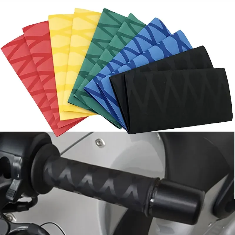 Non-slip Rubber Grip Glove Motorcycle Handle Cover Universal Heat Shrinkable Grip Cover Sleeve Handlebar Covers