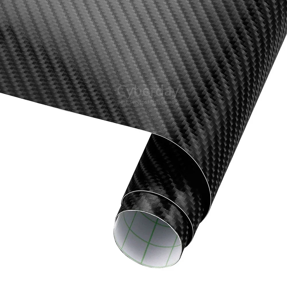 3M Car Carbon Fiber Vinyl Wrapping Film DIY Auto Styling 4D Thicken Car Stickers Waterproof With Air Free Bubbles 100mmX1520mm