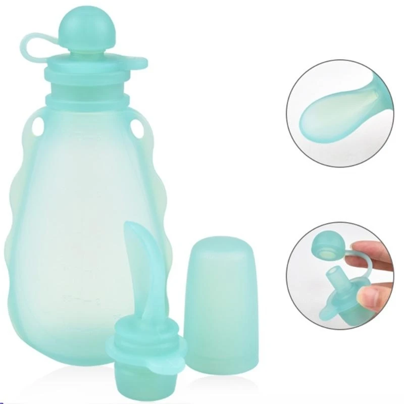 M76C wielofunkcyjny silikonowy do żywności Case niemowlę dziecko uzupełniająca żywność torba do napełniania maluch do