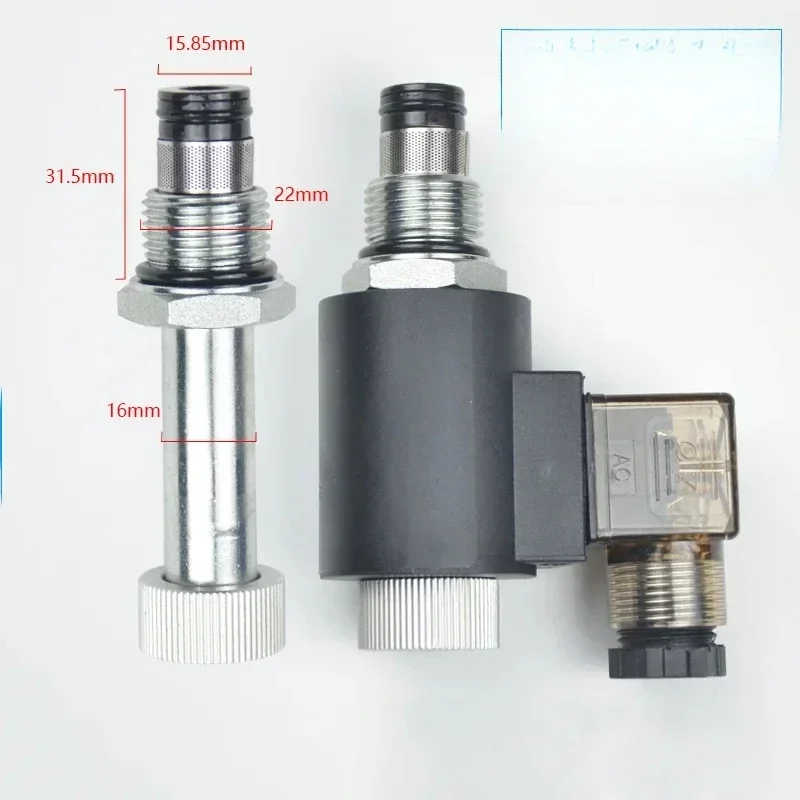 

2-Position 2-Way Normally Closed DHF10-220 Solenoid Threaded Cartridge Type Relief Hydraulic Valve SV10-20 LSV10