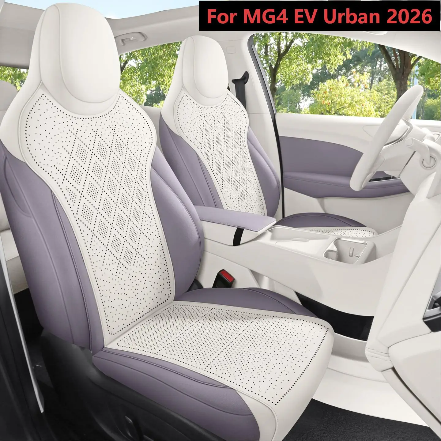 Car Seat Covers 5 Seats Front Full Wrap Rear Half Wrap Performance Upholstery Fabric Seat Cushion for MG4 EV Urban 2026
