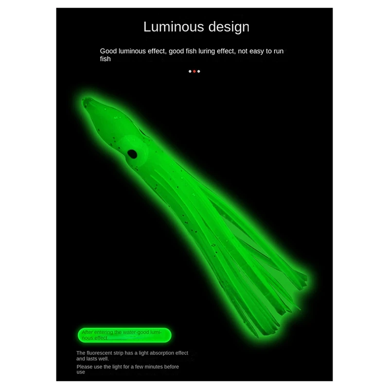 Weiche Octopus Köder 100 Mm Octopus Köder Tintenfisch Rock Angelgerät Trolling Köder PVC Leuchtenden Rock Angeln Köder