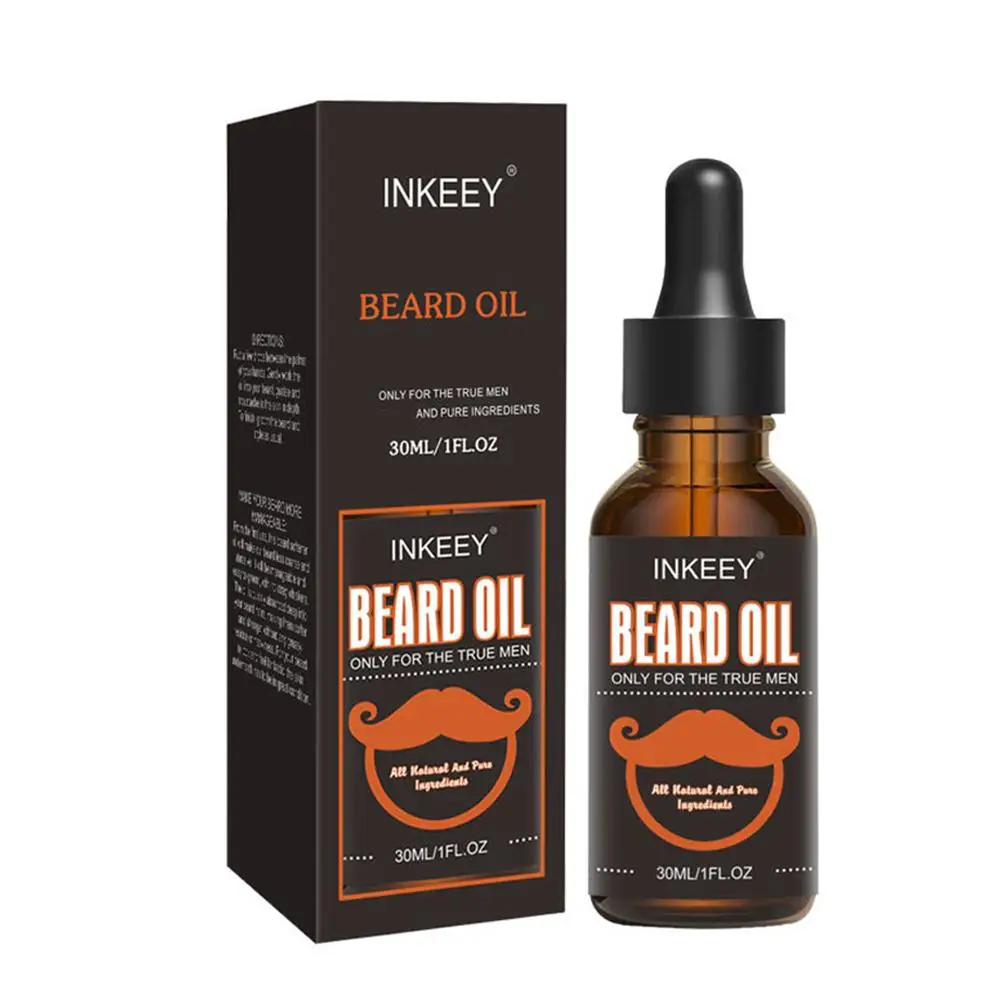 30ml Beard Care Oil For Men Natural Organic Beard Care Fast Shine Soften Beard Strengthens Mustaches Smooth Nourishing